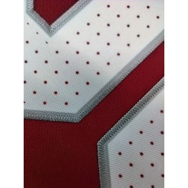 Men'S #18 V-Neck Sports Jersey - Polyester, Embroidered, Breathable, Short Sleeve Shirt for Running, Training, Hiking, Casual & Festive Occasions, Universal Fit for Adult & Male - Red