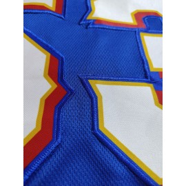 Men'S #53 Blue Baseball Jersey, Classic Retro Letter Embroidery Design Breathable Short Sleeve T-Shirt For Training Competition