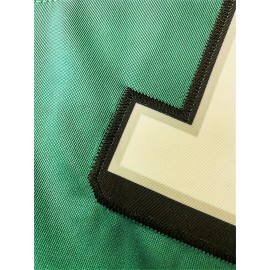 Men'S #6 Embroidered V-Neck Rugby Jersey - Breathable Polyester, Short Sleeve, Perfect for Training & Casual Wear, Ideal for Outdoor Activities, Running & Sports - Machine Washable