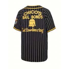 Men's #12 Retro Baseball Jersey - Vintage Black & Yellow Stripes with Lettering, Breathable 100% Polyester V-Neck Short Sleeve Shirt, Loose Fit for Sports, Casual & Holiday Wear (Thanksgiving, Christmas, Valentine's Day)