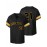 Men'S PITTSBURGH #21 Black Baseball Jersey, Classic Retro Letter Embroidery Design Breathable Short Sleeve T-Shirt for Training Competition