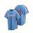 Men'S #20 Blue Baseball Jersey, Classic Retro Letter Embroidery Design Breathable Short Sleeve Shirt For Training