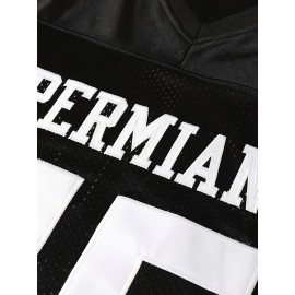 Men's # 45 Black Rugby Jersey, Suitable For Matches And Training