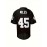 Men's # 45 Black Rugby Jersey, Suitable For Matches And Training