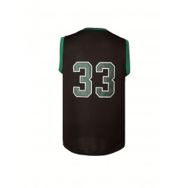 Men'S Embroidered GOAT 33 Basketball Jersey