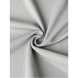 Men'S # 19 Gray V-neck Baseball Shirt, Breathable Polyester Fiber Loose Sports Top With Slight Elasticity, Suitable For Training, Hiking, And Casual Wear S-3XL