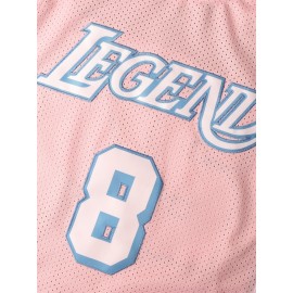 Pink & Blue Men'S Basketball Jersey - #8-24 100% Polyester Sleeveless Sports Uniform - Round Neckline, Machine Washable, Athletic Apparel24 SoldSold BySportCrest