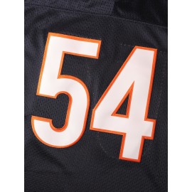 Men'S #54 Embroidered Navy Blue Football Jersey