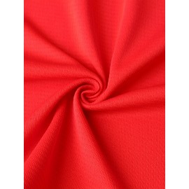 Cleveland #38 Embroidered Baseball Jersey - Red V-Neck Button-Up Shirt, Polyester, Sizes S-3XL, Loose Fit for Sports, Casual & Outdoor Activities