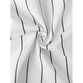 Men'S # 2 Baseball Casual Sportswear Breathable Polyester Fiber V-neck Lightweight Elastic Fabric Machine Washable Loose Fit S-3XL