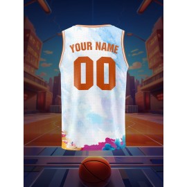 Custom Youngsters' Basketball Jersey with Name & Number - Breathable, Comfort Fit for Training & Games, Perfect for Outdoor Sports & Casual Wear