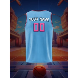 [Loose Breathable Jersey] Customizable Breathable Sleeveless Basketball Jersey Shirt | Boys Loose Fit, Personalized Top For Sports & Workout