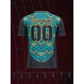 [Custom Soccer Jersey] Personalized Comfort Fit Youngsters' Soccer Jersey - V-Neck, Breathable Polyester, Machine Washable