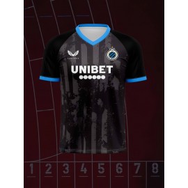 [Customizable Football Jersey] Personalized V-Neck Polyester Kids Football Jersey | Customizable with Name & Number, Regular Fit for Boys & Girls, All-Over Print Knit Fabric, Ideal for Parties & Beach - Spring/Summer/Fall