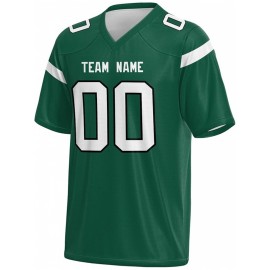 Custom Plus-Size Women's Football Jersey - Personalized Team Name & Number, Vibrant Teal V-Neck Summer Sportswear, Breathable Athletic Top for Sports Meetings, Travel Photo Shoots