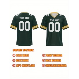 Custom Plus-Size Women's Football Jersey - Personalized Team Name & Number, Vibrant Teal V-Neck Summer Sportswear, Breathable Athletic Top for Sports Meetings, Travel Photo Shoots