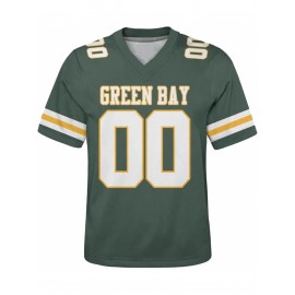 Customizable Plus Size Football Shirt for Women - Personalized Name & Number, V-Neck Short Sleeve, Breathable Summer Sports Jersey, Los Angeles City Team Gift, Football Jersey, Casual Wear, Sporty Design, Comfortable Fit, PLUS SIZE