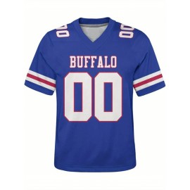 Customizable Plus Size Football Shirt for Women - Personalized Name & Number, V-Neck Short Sleeve, Breathable Summer Sports Jersey, Los Angeles City Team Gift, Football Jersey, Casual Wear, Sporty Design, Comfortable Fit, PLUS SIZE