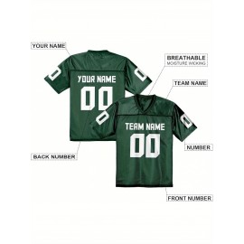 Custom Football Jersey Replica - Personalized Team Name& Number, Fan Gift Shirt for Women, Sizes 1XL-6XL, Ideal for Sports, Events& Casual Wear
