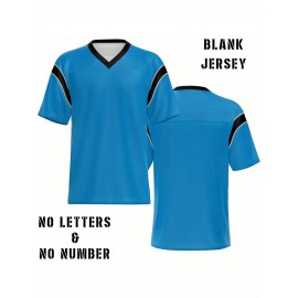 Women's Custom Football Jersey - Personalized Soccer-like sportswear, V-Neck Non-Stretch Tee, Team & Number Customization, Dark Green & Black Color Block for Football, Soccer, Casual Sports - Plus-Size Athletic Shirt, Comfortable Fit