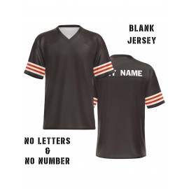 Women's Custom Football Jersey - Personalized Soccer-like sportswear, V-Neck Non-Stretch Tee, Team & Number Customization, Dark Green & Black Color Block for Football, Soccer, Casual Sports - Plus-Size Athletic Shirt, Comfortable Fit