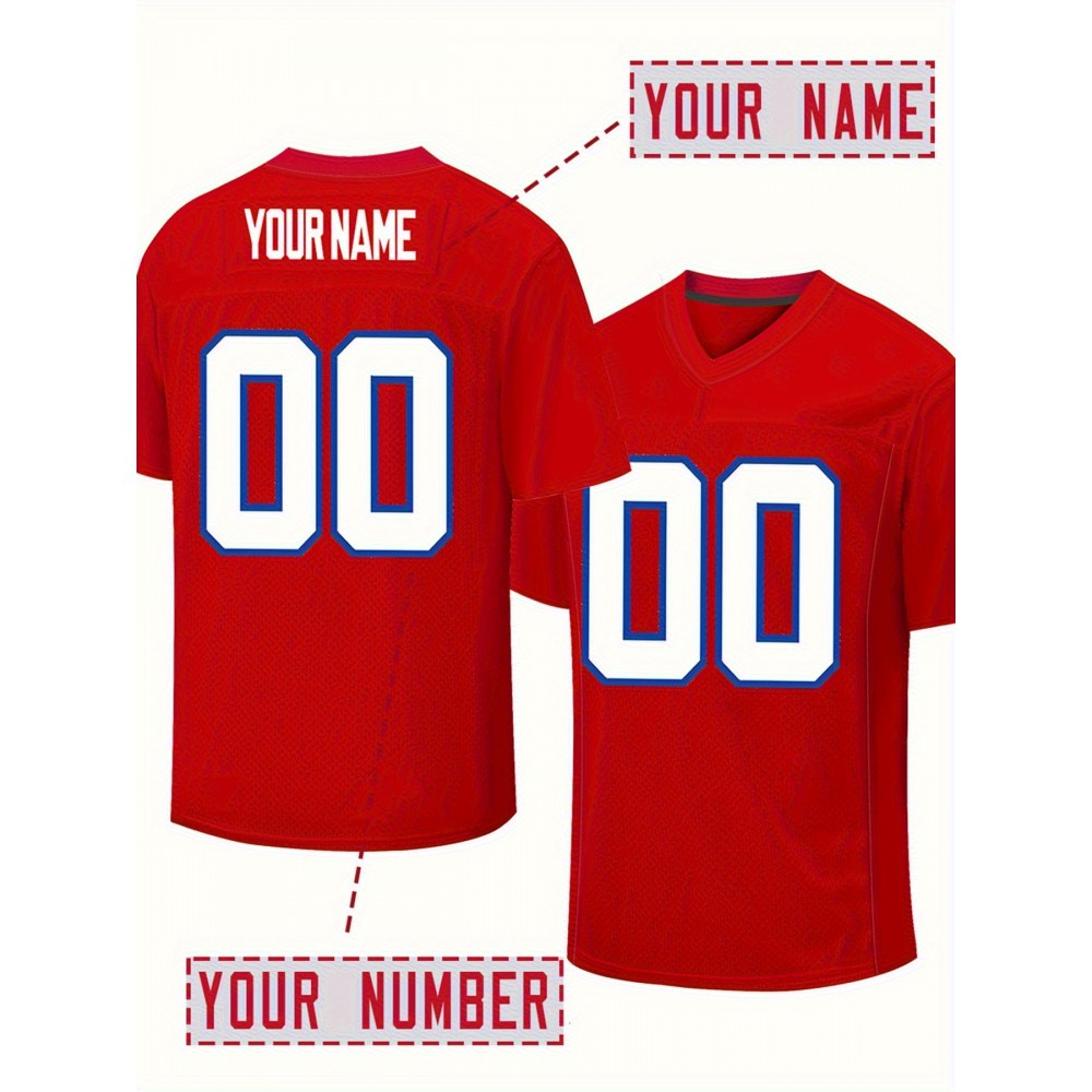 Women's plus size football jerseys customize team names and player numbers, soft, breathable fabric, great training and events