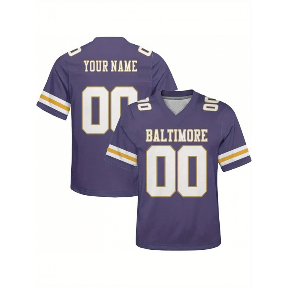 Customizable Plus Size Football Shirt for Women - Personalized Name & Number, V-Neck Short Sleeve, Breathable Summer Sports Jersey, Los Angeles City Team Gift, Football Jersey, Casual Wear, Sporty Design, Comfortable Fit, PLUS SIZE